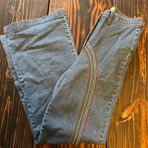 ModCloth Super High Rise Rainbow Jeans